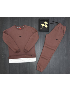 *Спортивный костюм Nike коричневый на флисе